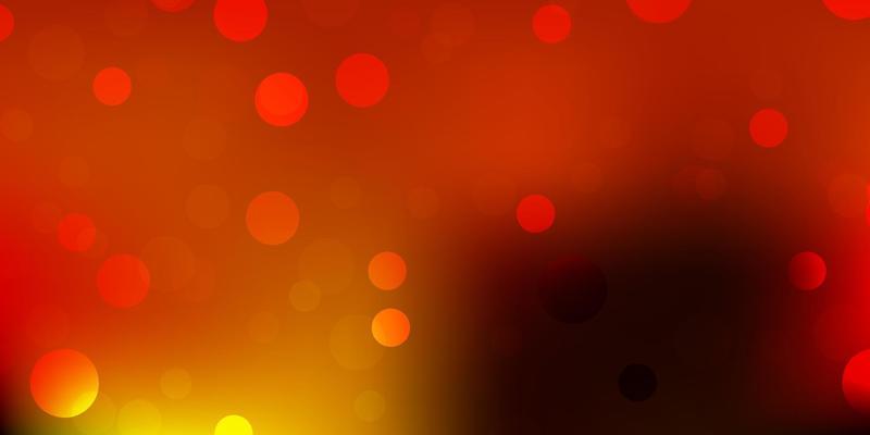 Dark yellow vector texture with memphis shapes.