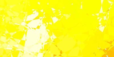 Light Yellow vector background with triangles.