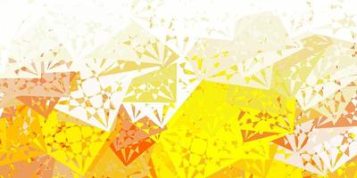 Light Yellow vector template with triangle shapes.