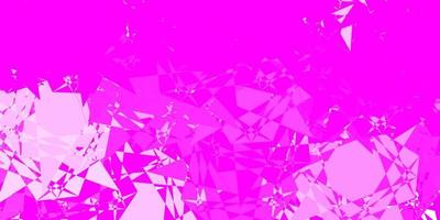 Light Purple, Pink vector background with polygonal forms.