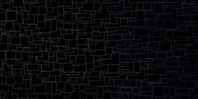 Dark Blue, Yellow vector background with rectangles.