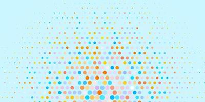 Light Blue, Yellow vector backdrop with dots.