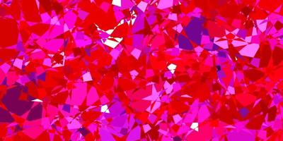 Dark Purple, Pink vector pattern with polygonal shapes.