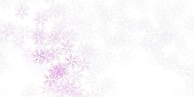 Light purple vector abstract texture with leaves.