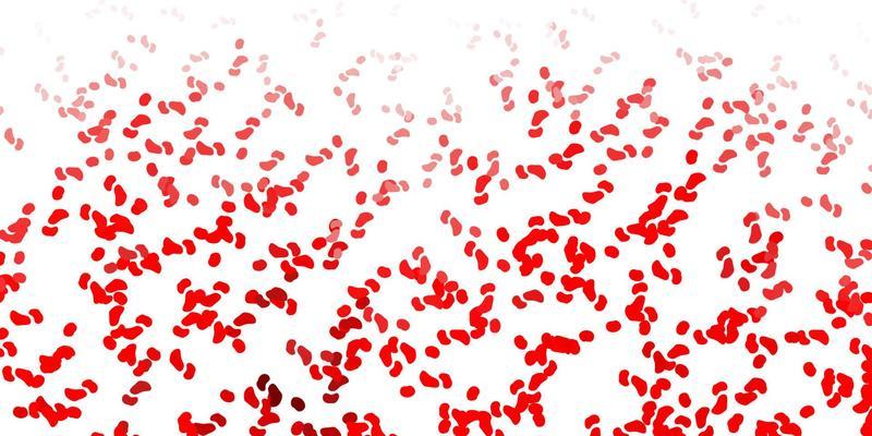 Light red vector backdrop with chaotic shapes.