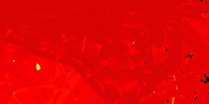 Telón de fondo de vector rojo oscuro con triángulos, líneas.