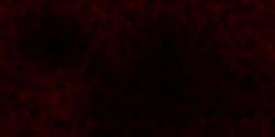 Dark red vector pattern with hexagons.