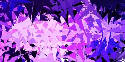 Light Purple vector pattern with polygonal shapes.