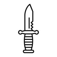 Army knife combat icon vector