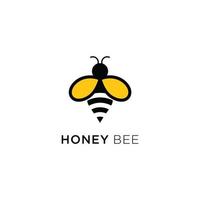 Honey bee logo design vector