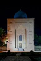 Bibi Khanym Mausoleum at night in Samarkand Uzbekistan It is a plain 14thcentury mausoleum home to five tombs across from the mosque photo