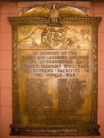 Grand Central42 Street Subway Station  IRT World War Memorial In memory of the known and unknown employees of the Interborough Rapid Transit Company who made the supreme sacrifice in the World War photo