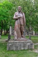 Moscow Russia  July 18 2018   Sculpture of Stalin in the Fallen Monument Park Moscow Russia photo