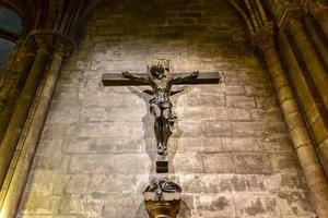 Christ on the cross in Notre Dame de Paris France photo