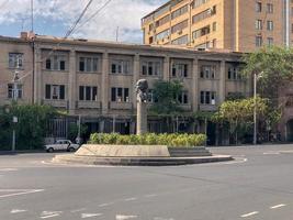 Andrei Sakharov statue in Andrei Sakharov square in Kentron district in Yerevan Armenia photo