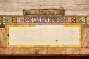 Chambers Street Subway Station - New York City, 2022 photo