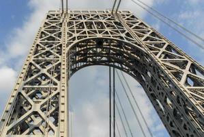 Tower of the George Washington Bridge joining New Jersey and New York photo