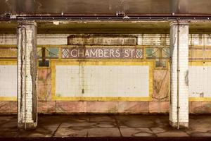 Chambers Street Subway Station - New York City, 2022 photo