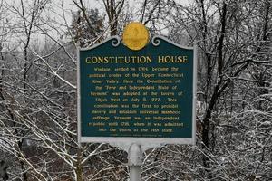TheOld Constitution Houseis a historic house at 16 North Main Street inWindsorVermont It is the birthplace of theVermont Republicand theConstitution of the State of Vermont photo