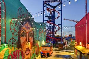 Coney Island Amusement Park in Brooklyn New York City, 2022 photo