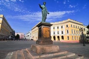 Odessa, Ukraine. Statue of Duke Richelieu photo