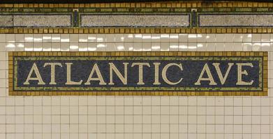 Atlantic Avenue Subway Sign, Brooklyn, New York photo