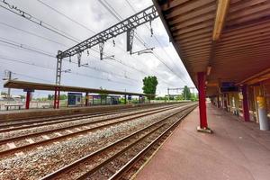 Train station in VilleneuveleRoi a commune in the southern suburbs of Paris France photo