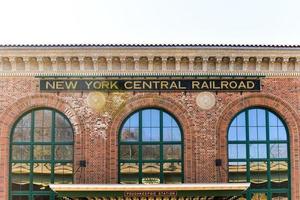 Poughkeepsie Station on the New York Central Railroad on the Metro North Line Built in 1918 the main station building is meant to be a much smaller version of Grand Central photo