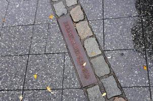 camino del muro de berlín foto