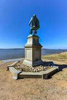 Statue by William Couper in 1909 of Captain John Smith located at James Fort Jamestown Island photo