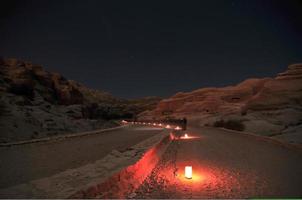 Petra de noche foto