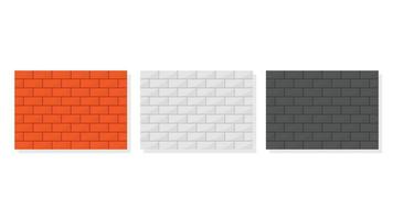 Brick wall vector. brick pattern. brick wall on white background. vector