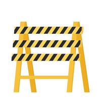 barricade block vector. fence vector. free space for text. construction. vector