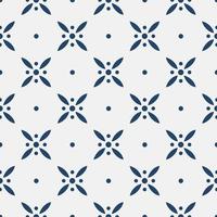 Blue and white delft pattern vector