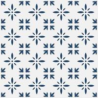 Blue and white delft pattern vector
