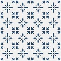 Blue and white delft pattern vector