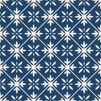 Blue and white delft pattern vector