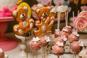 Candy bar at Birthday party for little girl photo