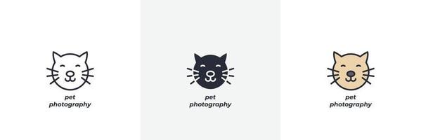 pet photography icon. Line, solid and filled outline colorful version, outline and filled vector sign. Idea Symbol, logo illustration. Vector graphics