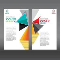 Brochure, flyer cover design template vector
