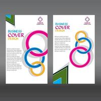 Brochure, flyer cover design template vector