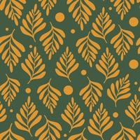 Seamless Christmas Pattern with Mistletoe Branches, Mistletoe and Berries. Wrapping paper illustration vector