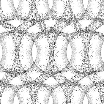 patrón geométrico abstracto sin costuras con burbujas punteadas texturizadas. fondo de punto circular vector