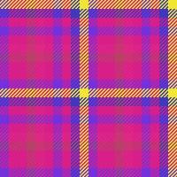 Vector textile fabric. Plaid check background. Texture tartan seamless pattern.