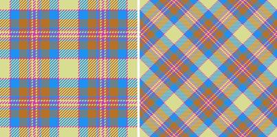 Fabric check seamless. Tartan background textile. Texture vector plaid pattern.