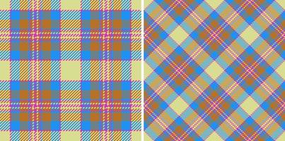 Fabric check seamless. Tartan background textile. Texture vector plaid pattern.