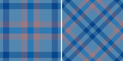 Seamless fabric background. Plaid textile check. Texture tartan pattern vector. vector