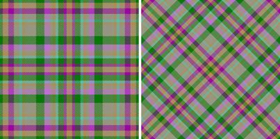 Seamless check vector. Texture tartan background. Textile pattern fabric plaid. vector