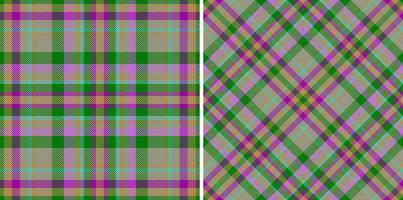 Seamless check vector. Texture tartan background. Textile pattern fabric plaid. vector