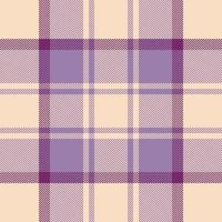 Plaid check pattern in pink. Seamless fabric texture. Tartan textile print. vector